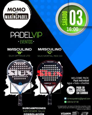 poster del torneo TORNEO PADELVIP
