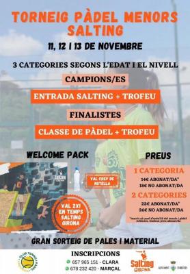 poster del torneo TORNEIG DE MENORS