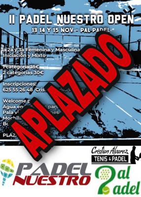 poster torneo II PADEL NUESTRO OPEN