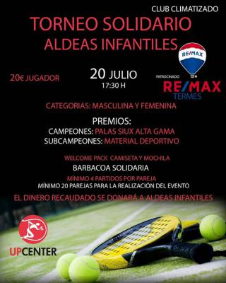 poster del torneo TORNEO SOLIDARIO ALDEAS INFANTILES