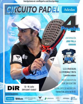 poster del torneo IV PRUEBA CIRCUITO ADESLAS