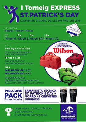 poster del torneo I TORNEO EXPRESS ST PATRICK'S DAY