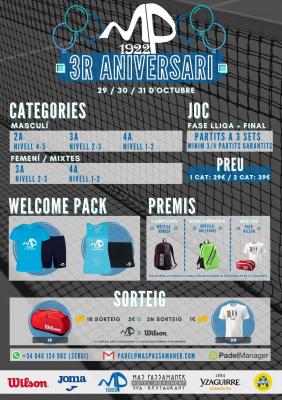 poster del torneo TORNEIG 3R ANIVERSARI