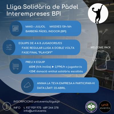 poster del torneo LLIGA INTEREMPRESES BPI