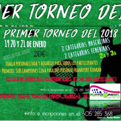 poster del torneo PRIMER TORNEO 2018