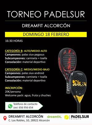 poster del torneo TORNEO PADELSUR CATEGORIAS B Y C