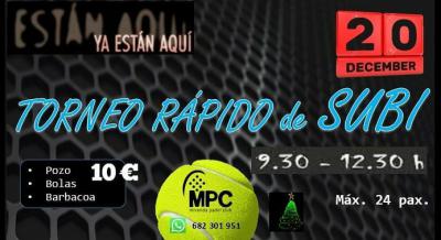 poster del torneo TORNEO RÁPIDO DE SUBI