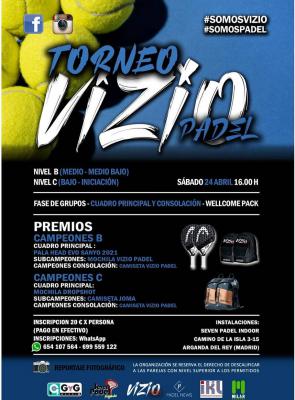 poster del torneo TORNEO VIZIO PADEL