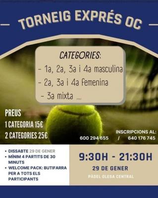 poster del torneo TORNEIG EXPRÉS OC