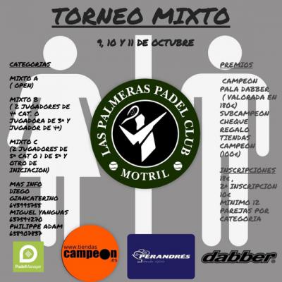 poster del torneo TORNEO MIXTO TIENDAS CAMPEON