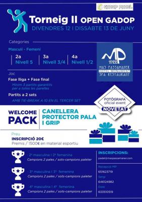 poster del torneo TORNEIG II OPEN GADOP