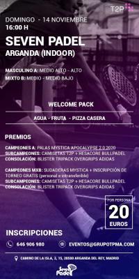 poster del torneo TORNEO T2P TARDE DEL DOMINGO 14 NOVIEMBRE
