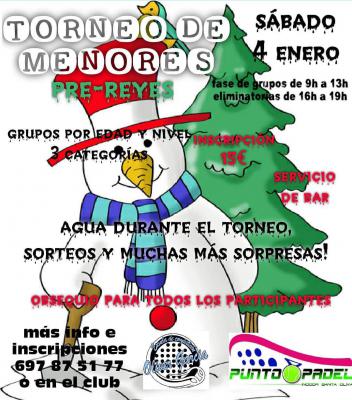 poster del torneo TORNEO DE MENORES PRE-REYES