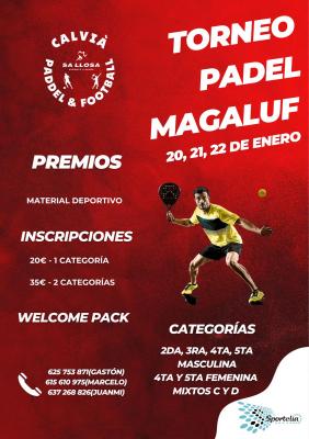 poster del torneo TORNEO PÁDEL MAGALUF