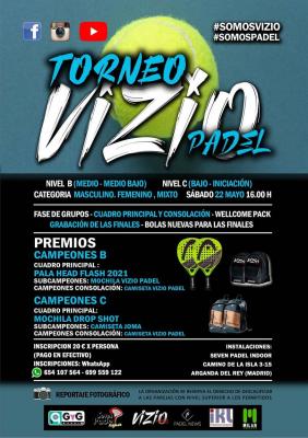poster del torneo TORNEO VIZIO PADEL