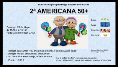 poster del torneo 2ª AMERICANA 50+