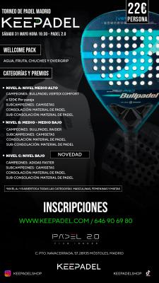 poster del torneo KEEPADEL (NIVELES A - B - C) & PADEL 2.0