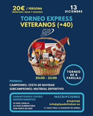 poster del torneo TORNEO EXPRESS VETERANOS (+40)