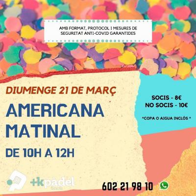 poster del torneo AMERICANA MATINAL