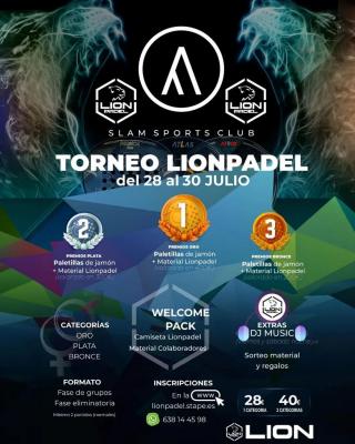 poster torneo TORNEO LION PADEL