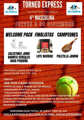 poster del torneo TORNEO EXPRESS 4A MASCULINA