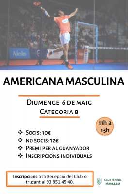 poster del torneo AMERICANA MASCULINA
