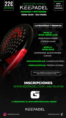 poster del torneo EEPADEL (NIVELES A-C) & G24 PADEL