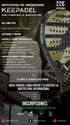 poster del torneo KEEPADEL & MADRID CENTRAL PADEL
