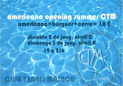 poster del torneo AMERICANA OPENING SUMMER CTM