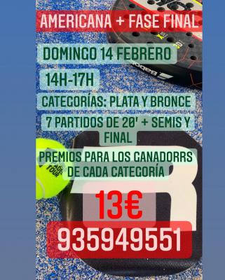 poster del torneo AMERICANA + FASE FINAL