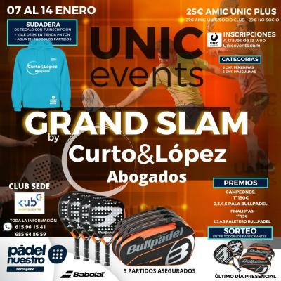 poster del torneo GRAND SLAM CURTO & LÓPEZ ABOGADOS