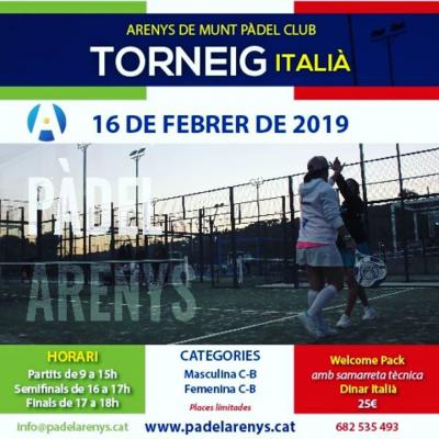 poster del torneo TORNEIG ITALIÀ