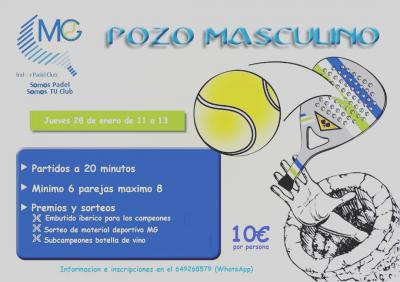 poster del torneo POZO MASCULINO