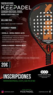 poster del torneo TORNEO KEEPADEL & MADRID CENTRAL PADEL