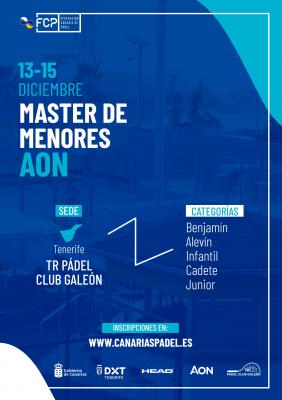poster torneo MASTER DE MENORES AON
