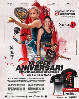 poster del torneo VII OPEN ANIVERSARI SUKOMI JAPANESE EXPERIENCE