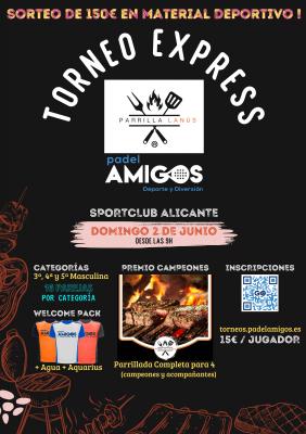 poster del torneo TORNEO PADELAMIGOS PARRILLA LANÚS