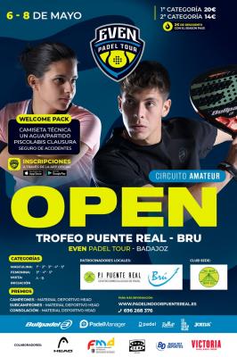 poster del torneo OPEN EVEN PADEL TOUR BADAJOZ - TROFEO PUENTE REAL