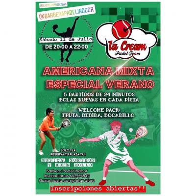 poster del torneo AMERICANA MIXTA ESPECIAL VERANO