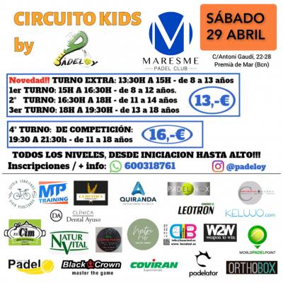 poster del torneo AMERICANA KIDS PADELOY