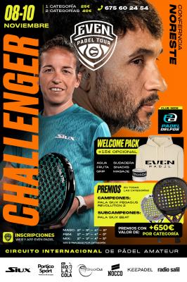 poster torneo 3º CHALLENGER EVEN PADEL TOUR CLUB DELFOS