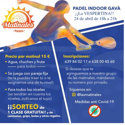 poster del torneo LAS MATINALES DE PÁDEL