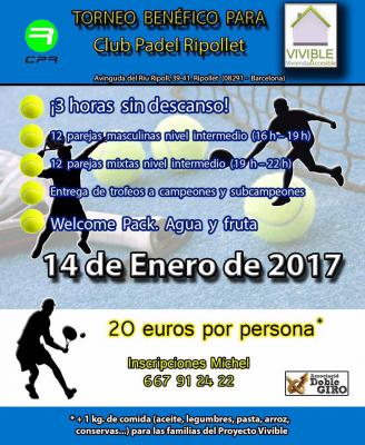 poster del torneo TORNEO BENEFICO