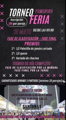 poster torneo TORNEO DE FERIA FEMENINO