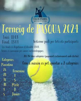 poster torneo TORNEIG PASQUA 2024