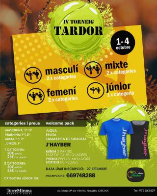 poster del torneo IV TORNEIG TARDOR