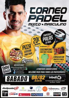 poster del torneo TORNEO DE PADEL MIXTO - MASCULINO