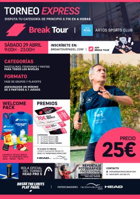 poster del torneo TORNEO 02 CIRCUITO CET10 ARTÓS SPORTS CLUB BY BREAK TOUR