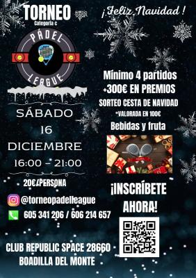 poster del torneo PADEL NAVIDEÑO