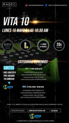 poster del torneo MAÑANERO LUNES 15 MAYO & VITA 10